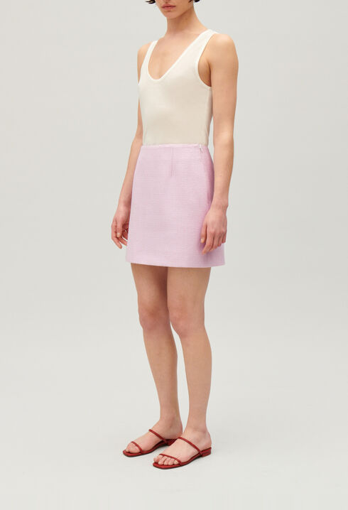 Falda corta tweed