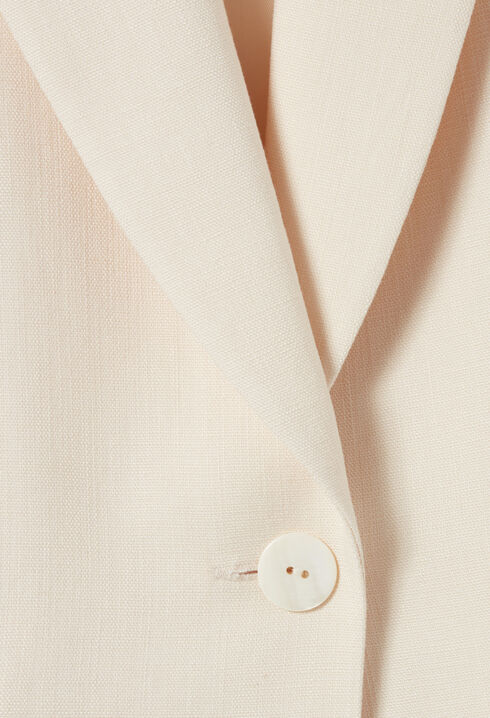 Chaqueta de traje marfil
