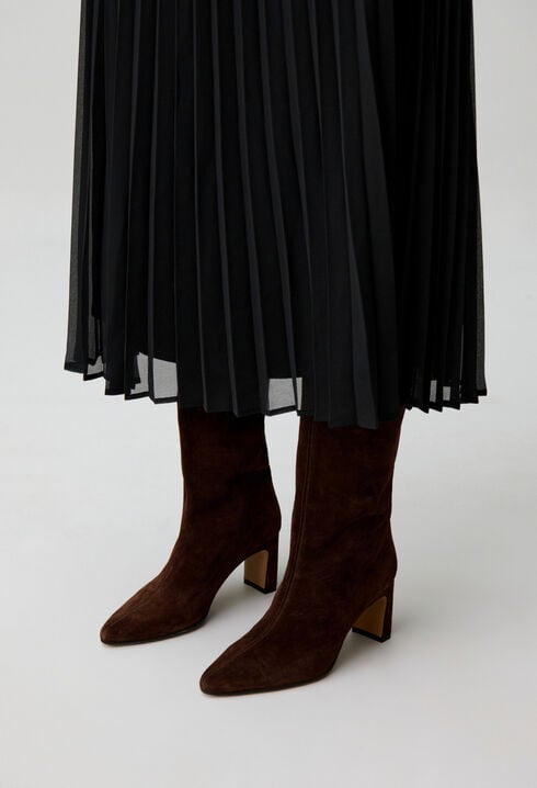 Botas de tac&oacute;n de ante