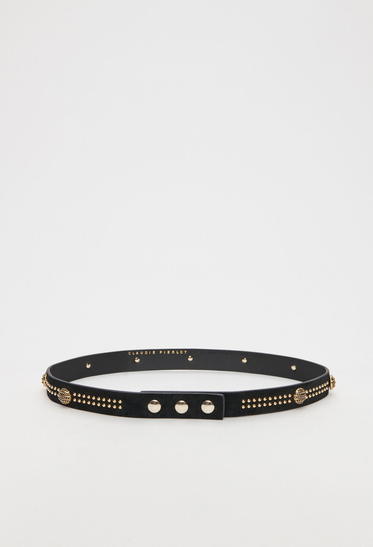 Cinturón con studs de cuero responsable