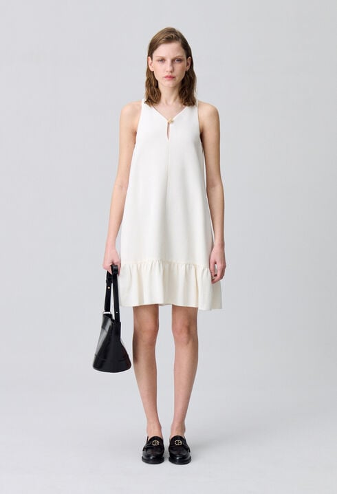 Vestido corto sin mangas