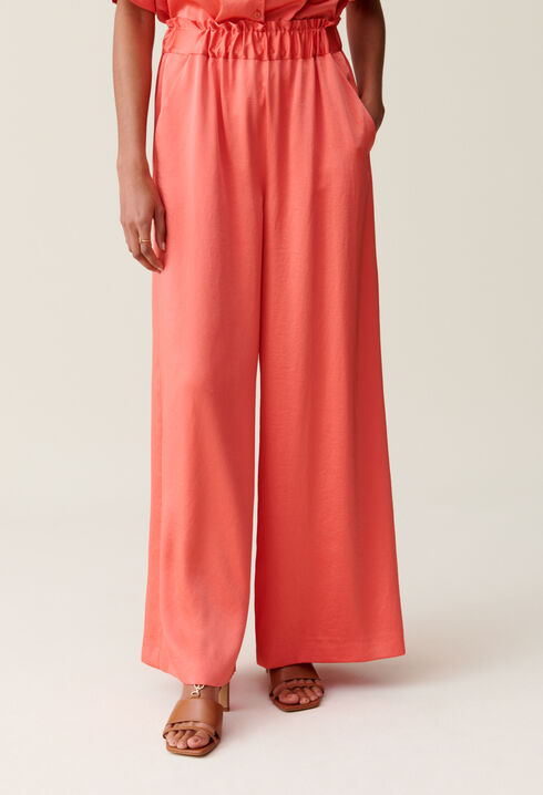Pantalón mandarina satinado