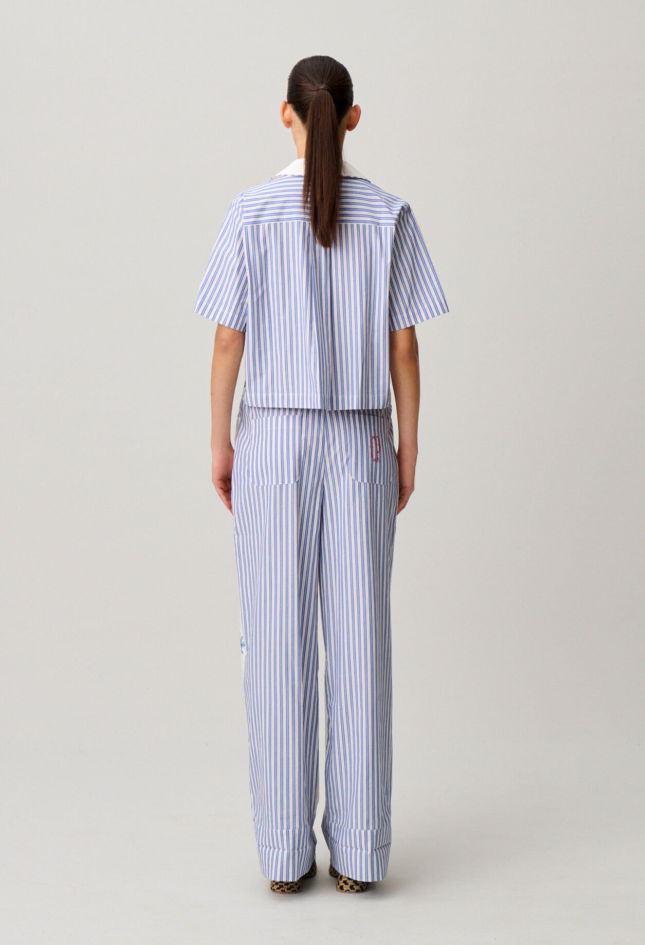 Camisa de algod&oacute;n a rayas