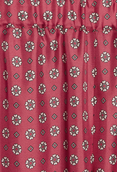 Pantalón satinado con estampado