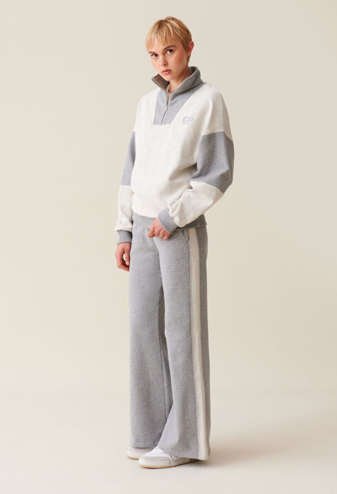 Sudadera cuello alto con cremallera