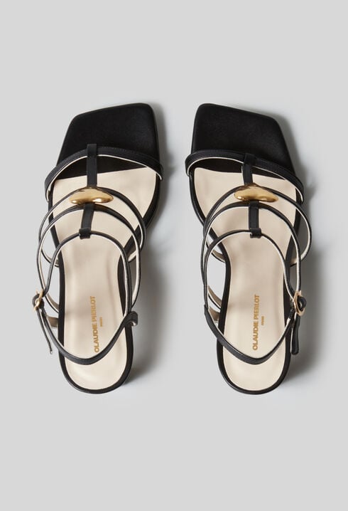 Sandalias de tacón corazón