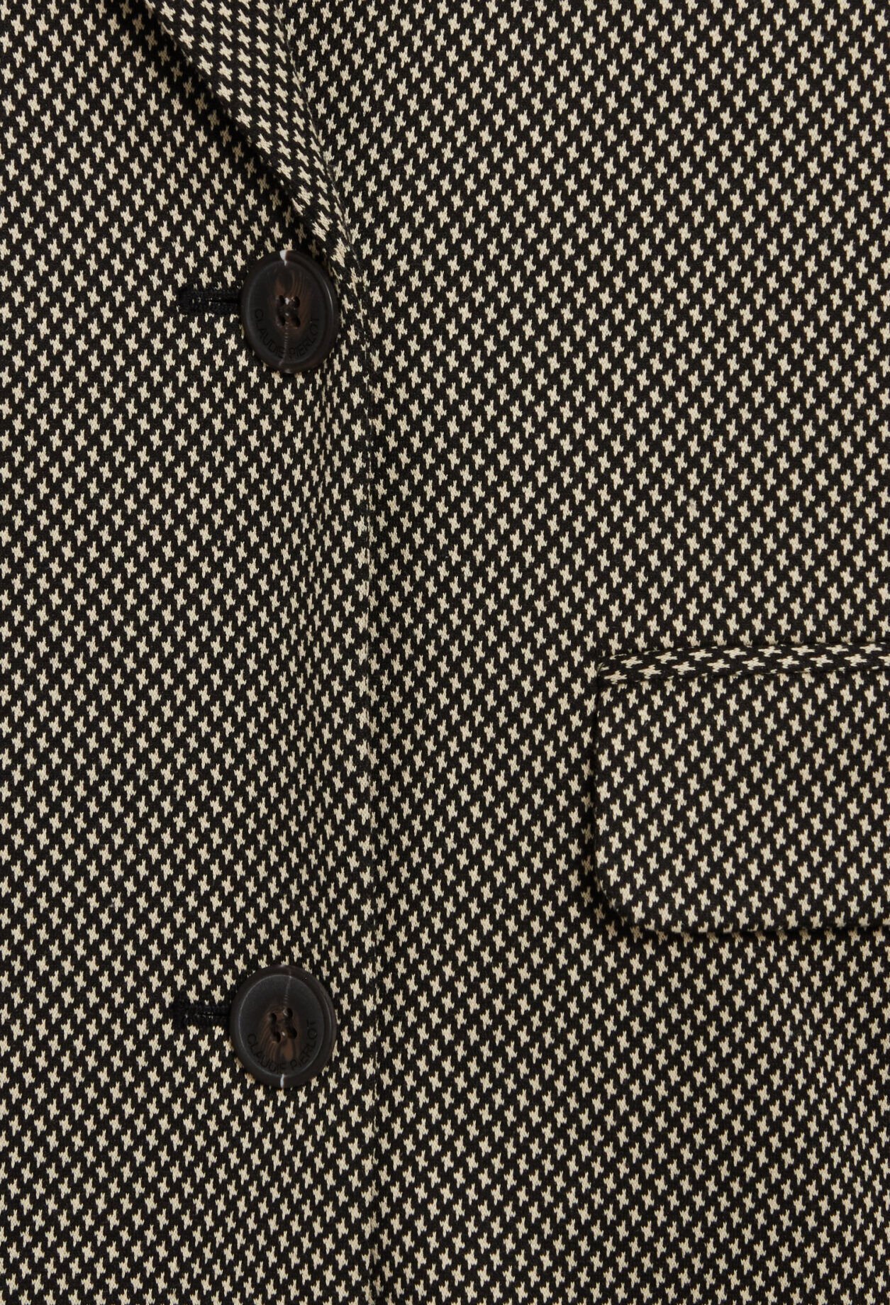 Chaqueta de traje de pata de gallo