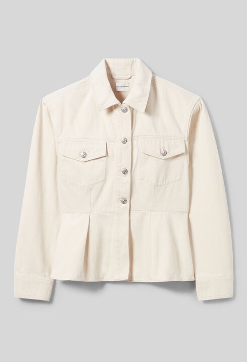 Cazadora vaquera cruda manga larga