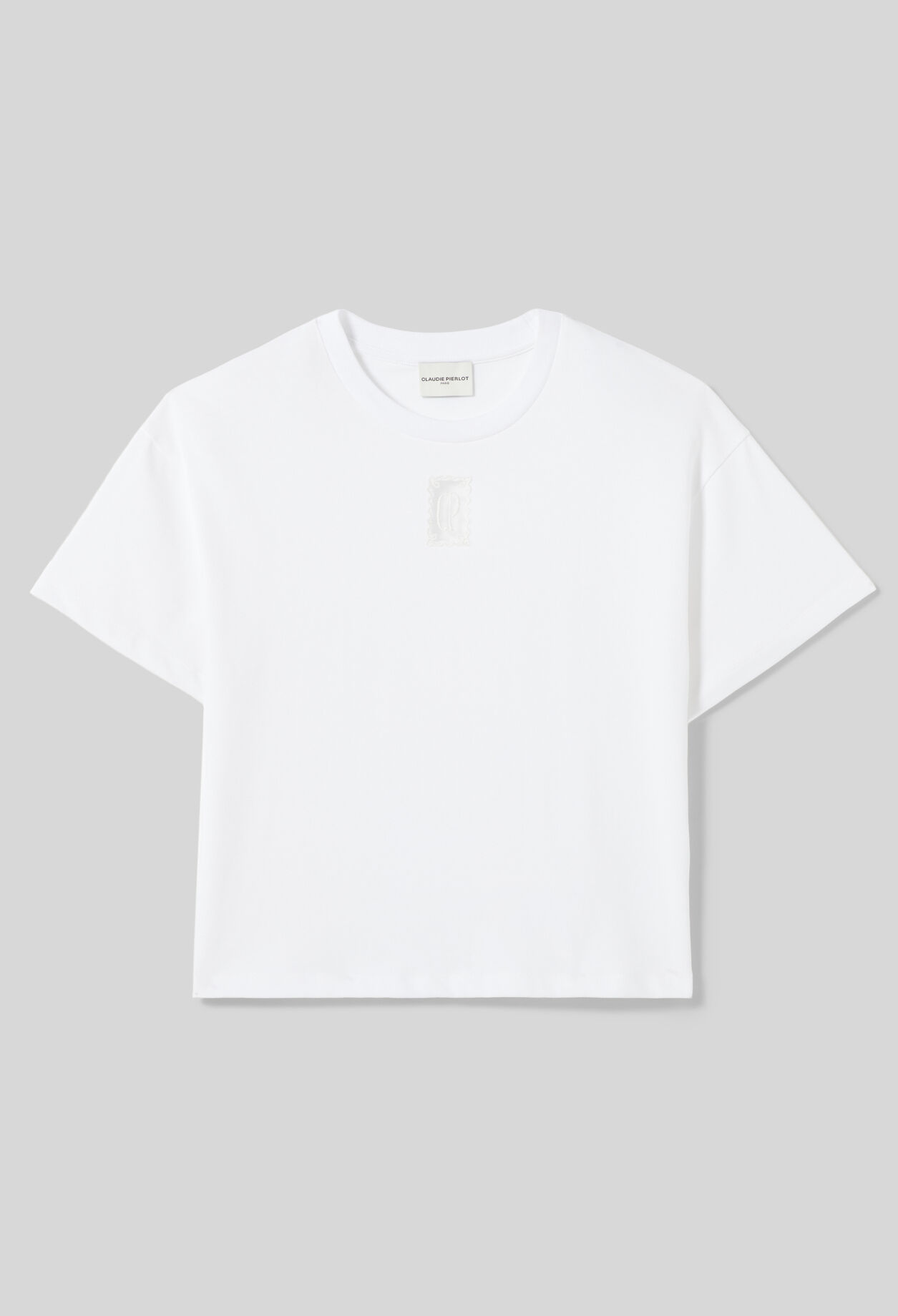 Camiseta ancha corta de algod&oacute;n