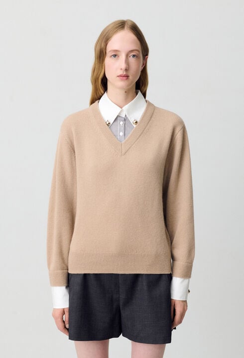 Jersey de cuello en V
