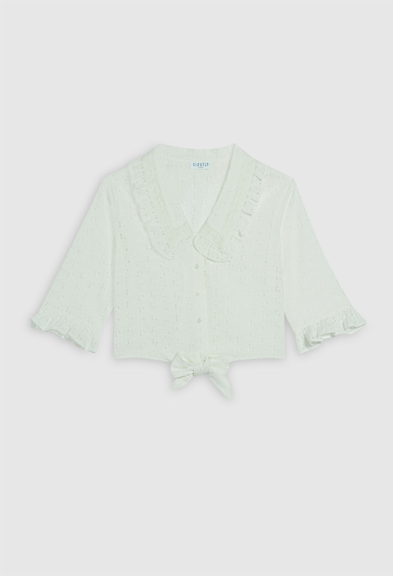 Blusa que se anuda de algodón bio