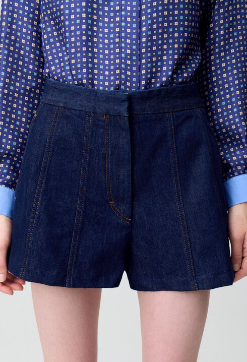 Short corto de denim bruto