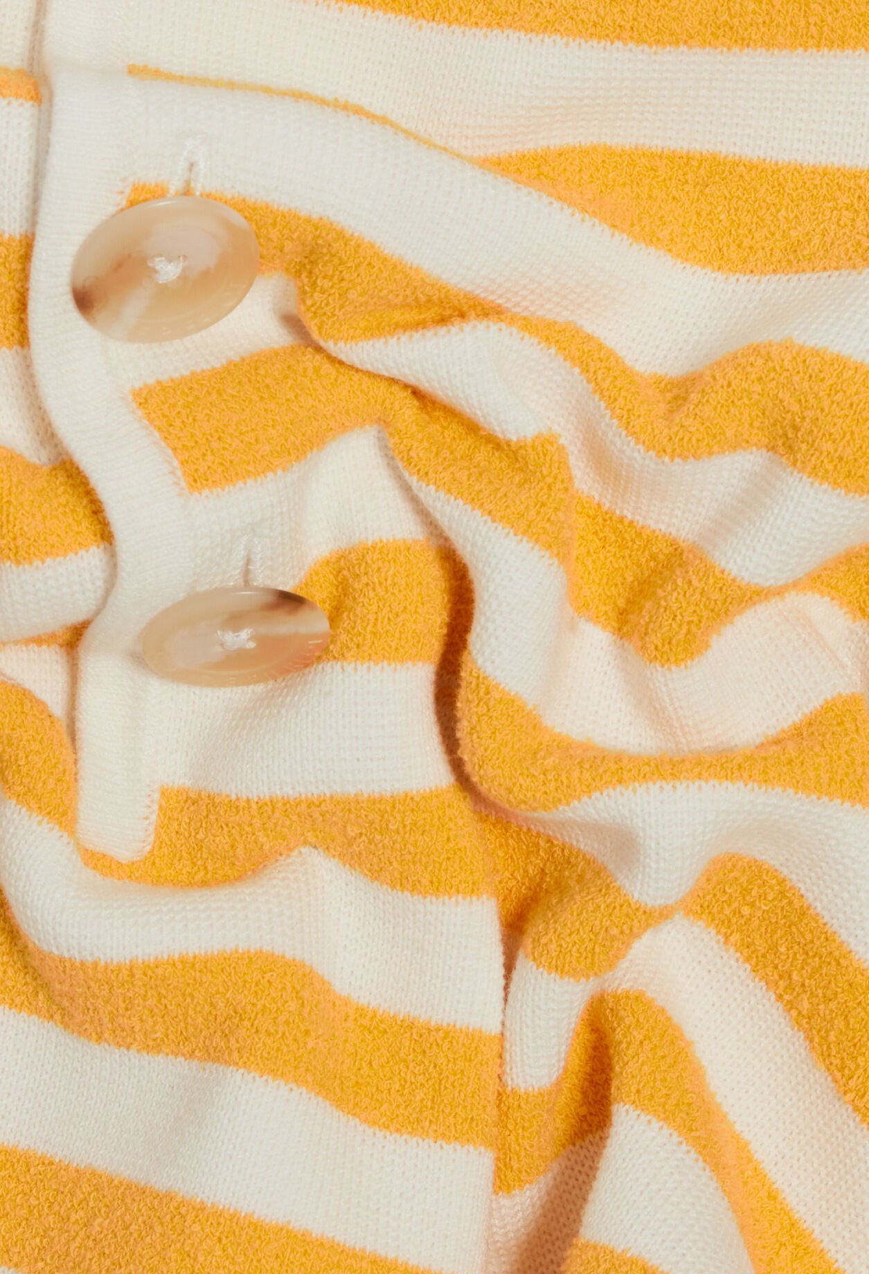 Pantalón corto de punto de rizo a rayas