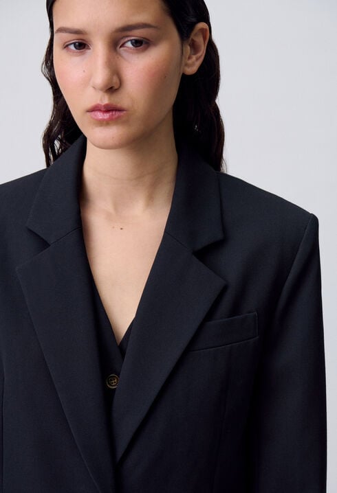 Chaqueta recta de traje