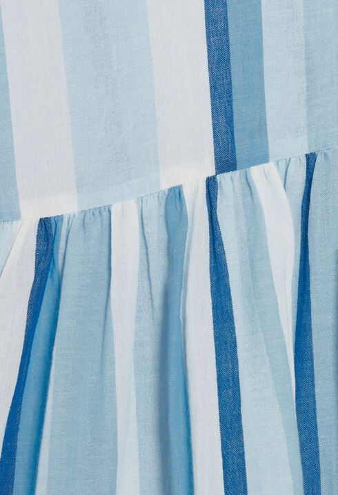 Vestido sin mangas de rayas