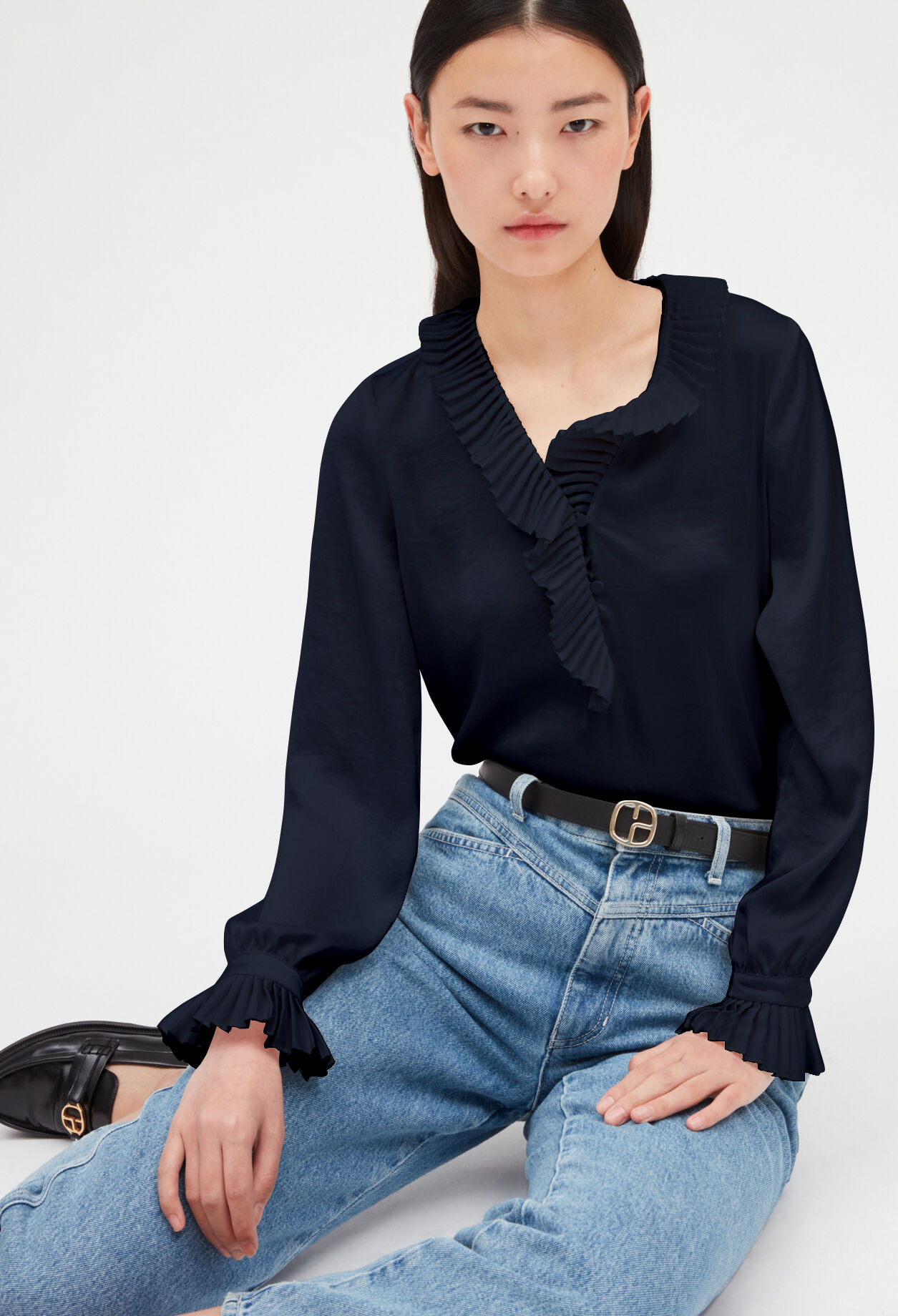 Camisa con volantes