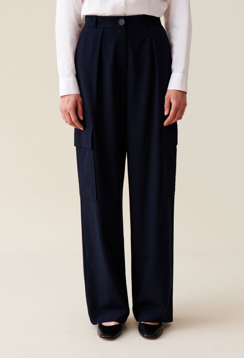 Pantalón cargo azul marino