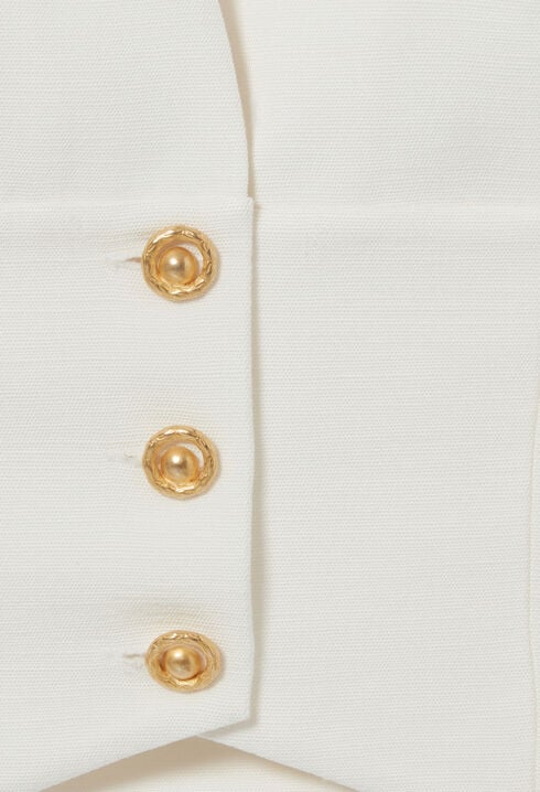 Top chaqueta con botones