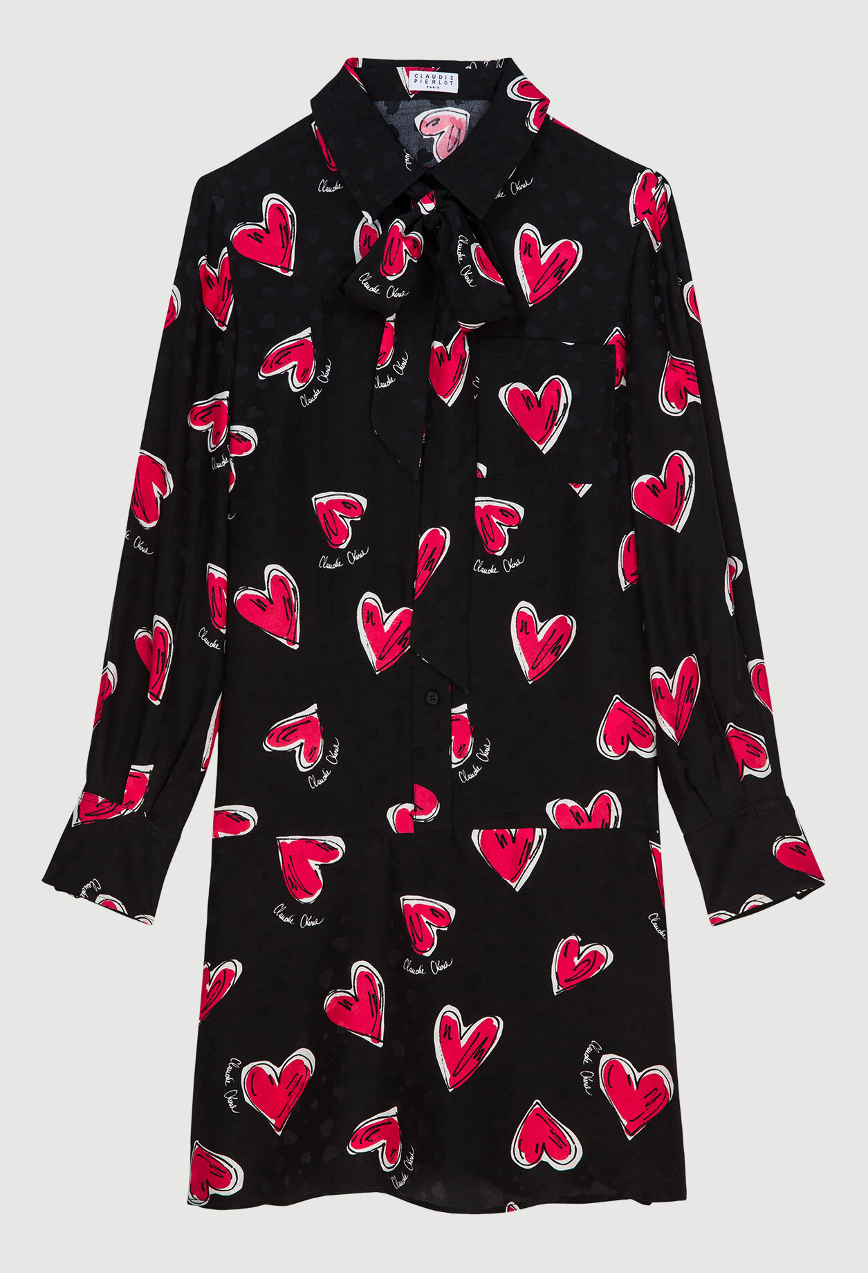 Vestido camisero estampado