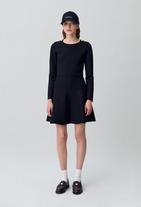 Vestido de punto estilo skater