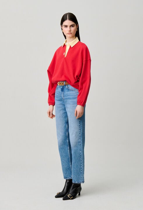 Sudadera oversize de algod&oacute;n