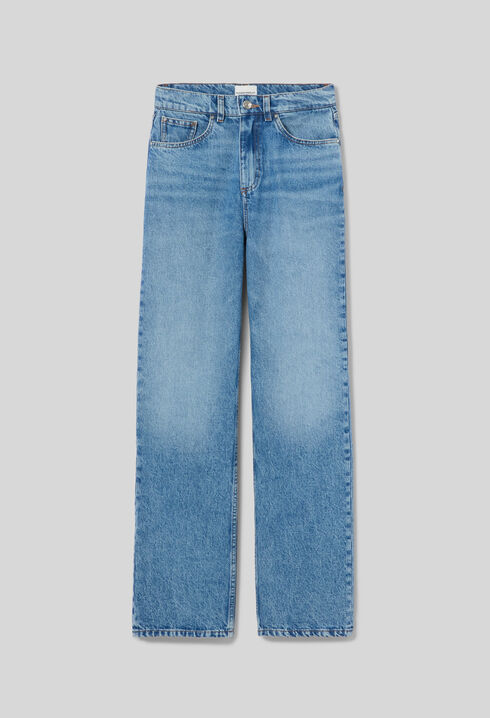 Vaquero recto denim lavado