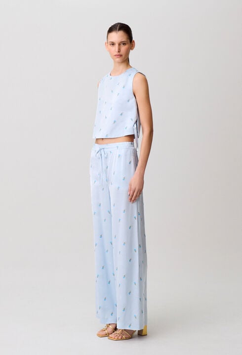 Pantal&oacute;n ligero satinado