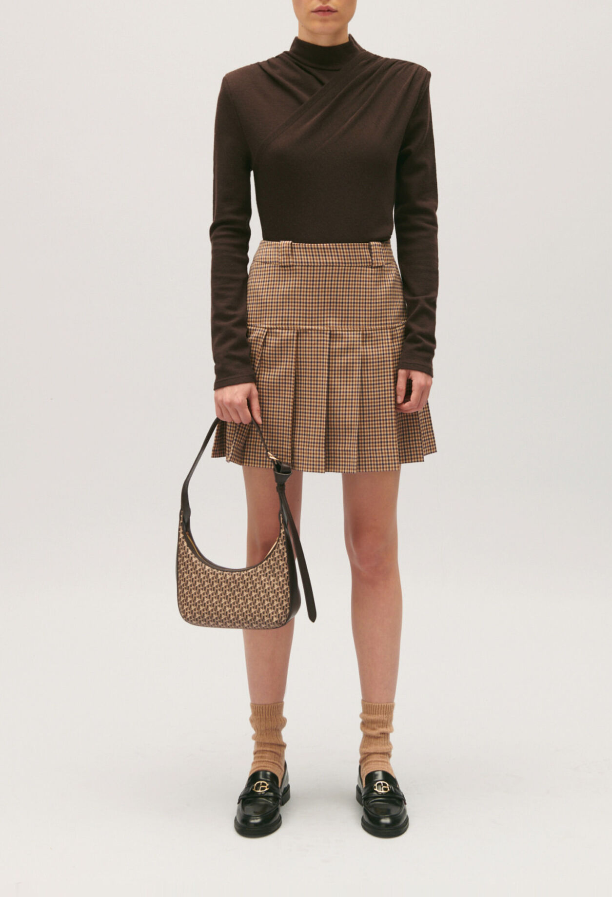 Camiseta de lana color chocolate