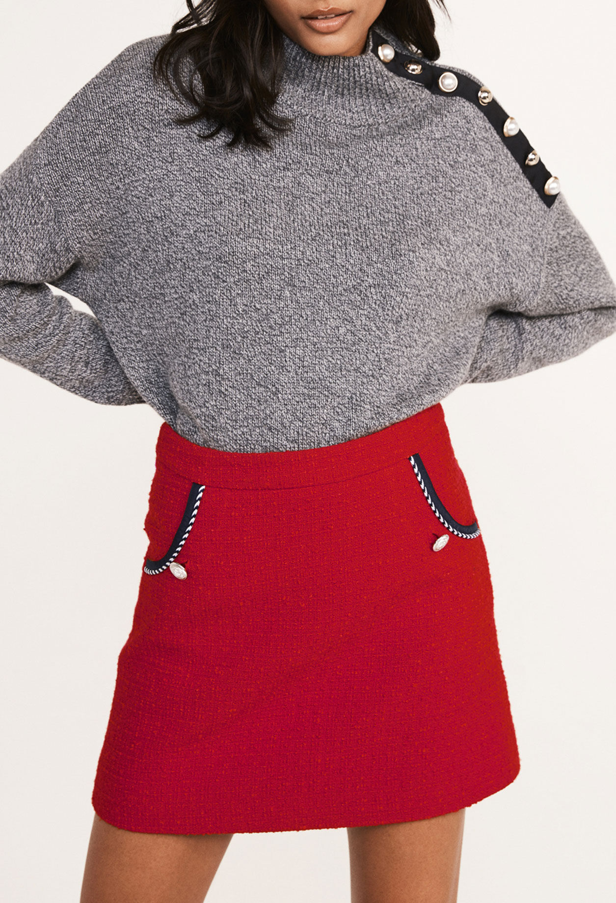 Minifalda de tweed