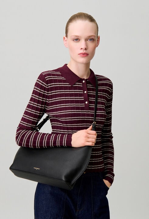 Bolso de piel lisa flexible