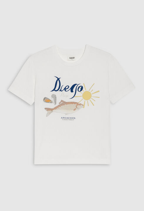 Camiseta Diego Plage cruda