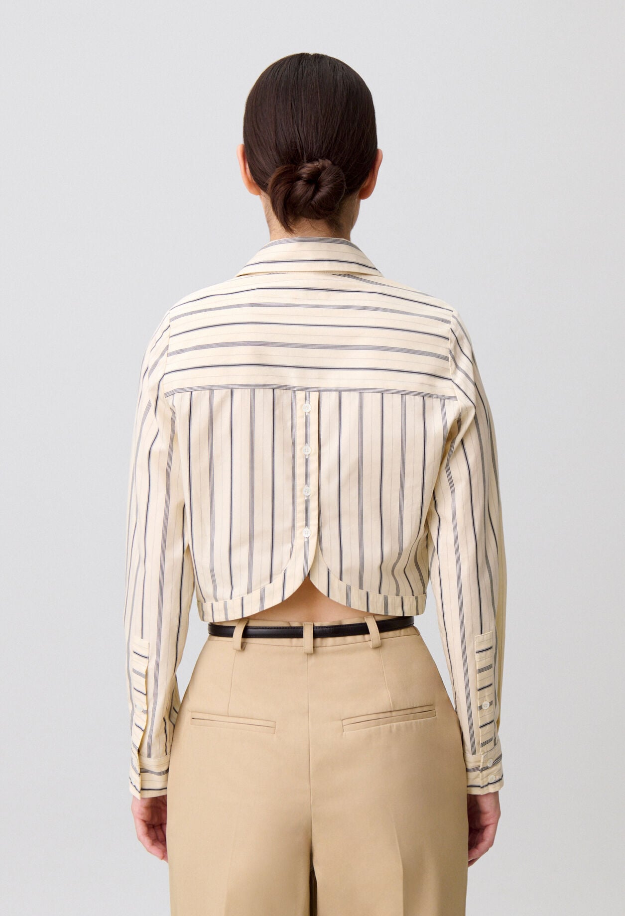 Camisa a rayas de popel&iacute;n