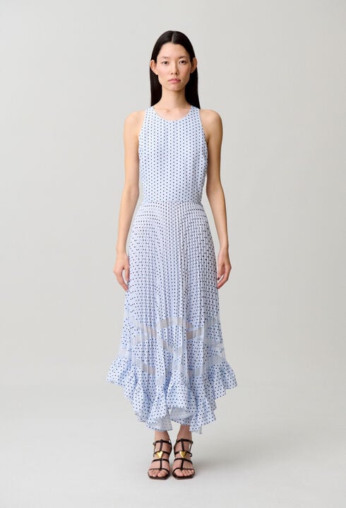 Vestido midi de lunares
