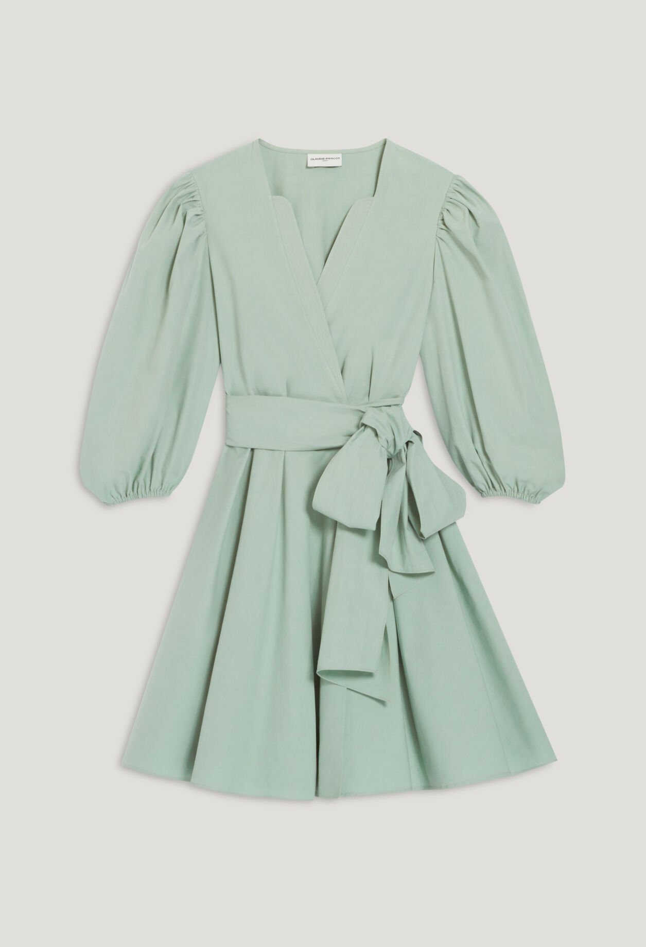 Vestido corto cruzado