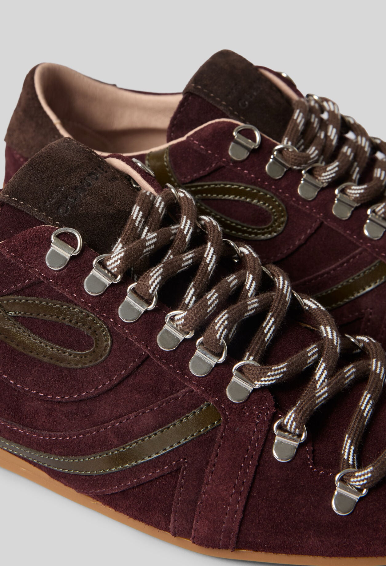 Zapatillas Swing de ante burdeos