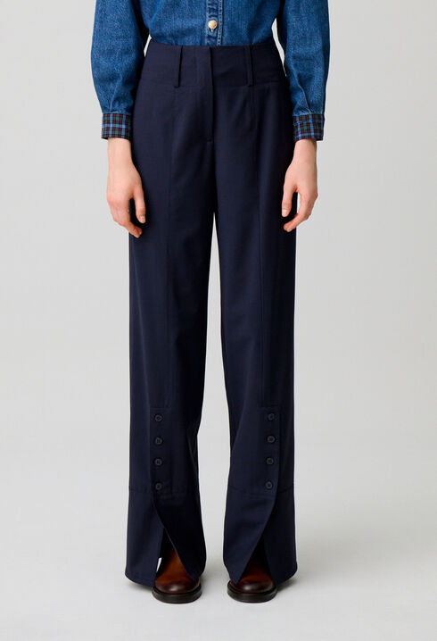 Pantal&oacute;n de mezcla de lana