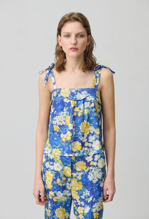 Top estampado con tirantes