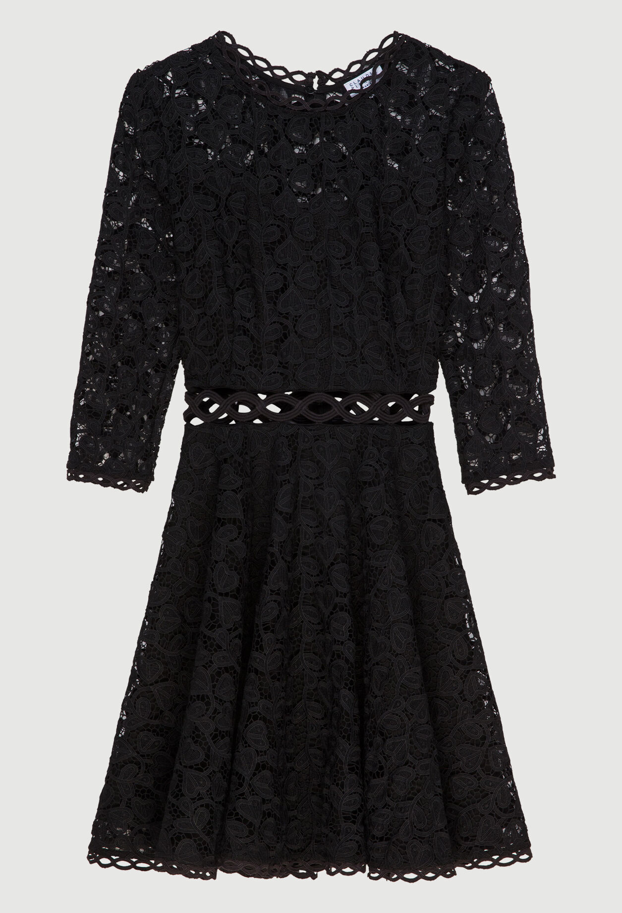 Vestido corto de encaje