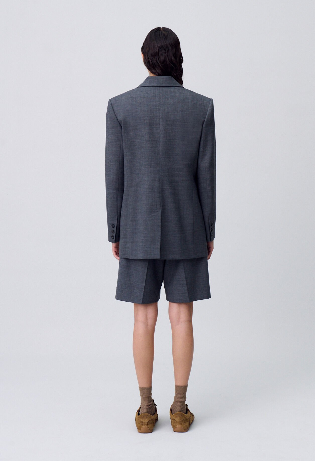 Chaqueta cruzada de traje