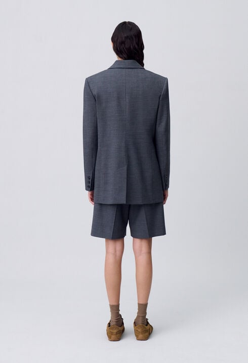 Chaqueta cruzada de traje