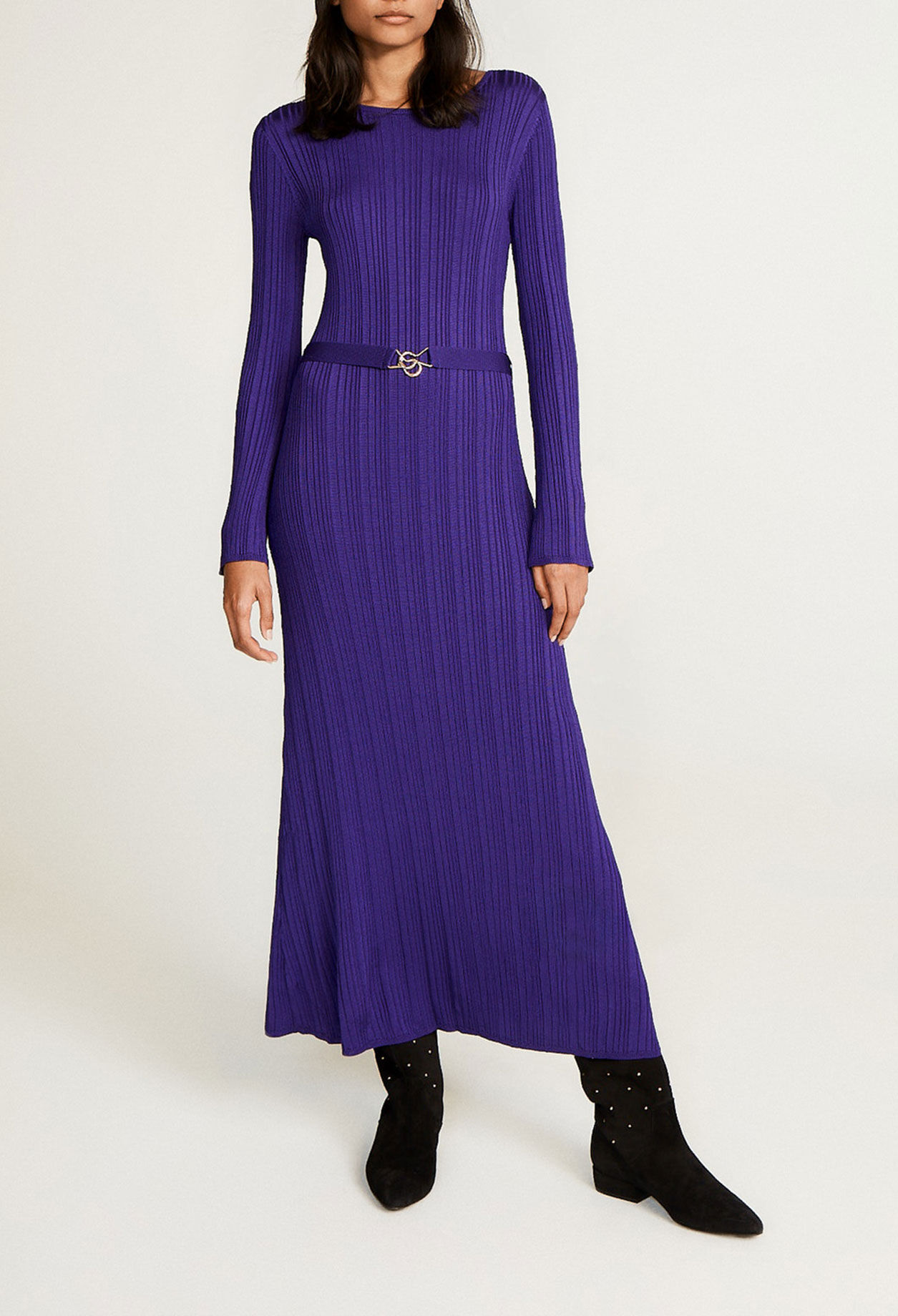 Vestido largo violeta