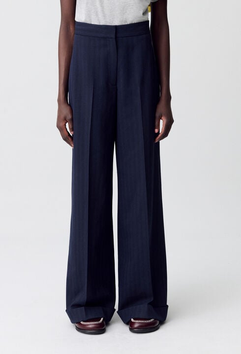 Pantalón de traje recto