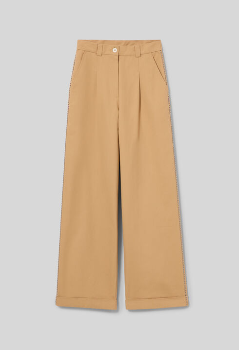 Pantal&oacute;n recto con pliegues