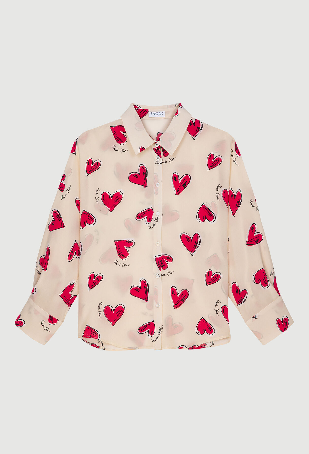 Camisa suelta estampada
