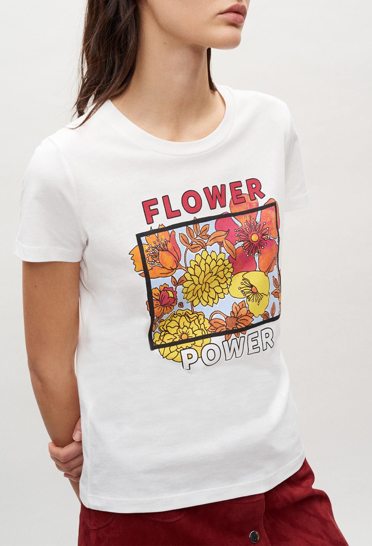 Camiseta de flores