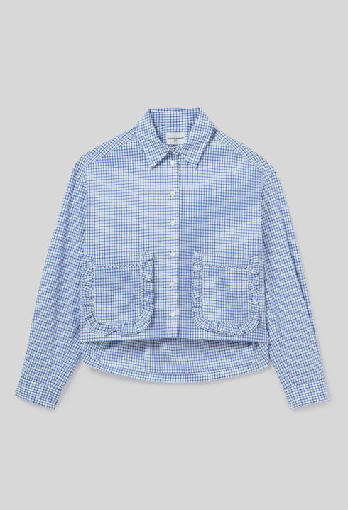 Camisa de cuadros con bolsillos