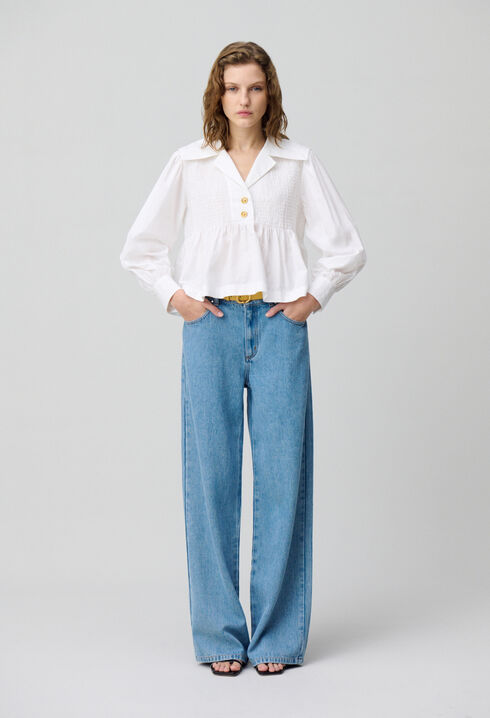 Blusa con volantes