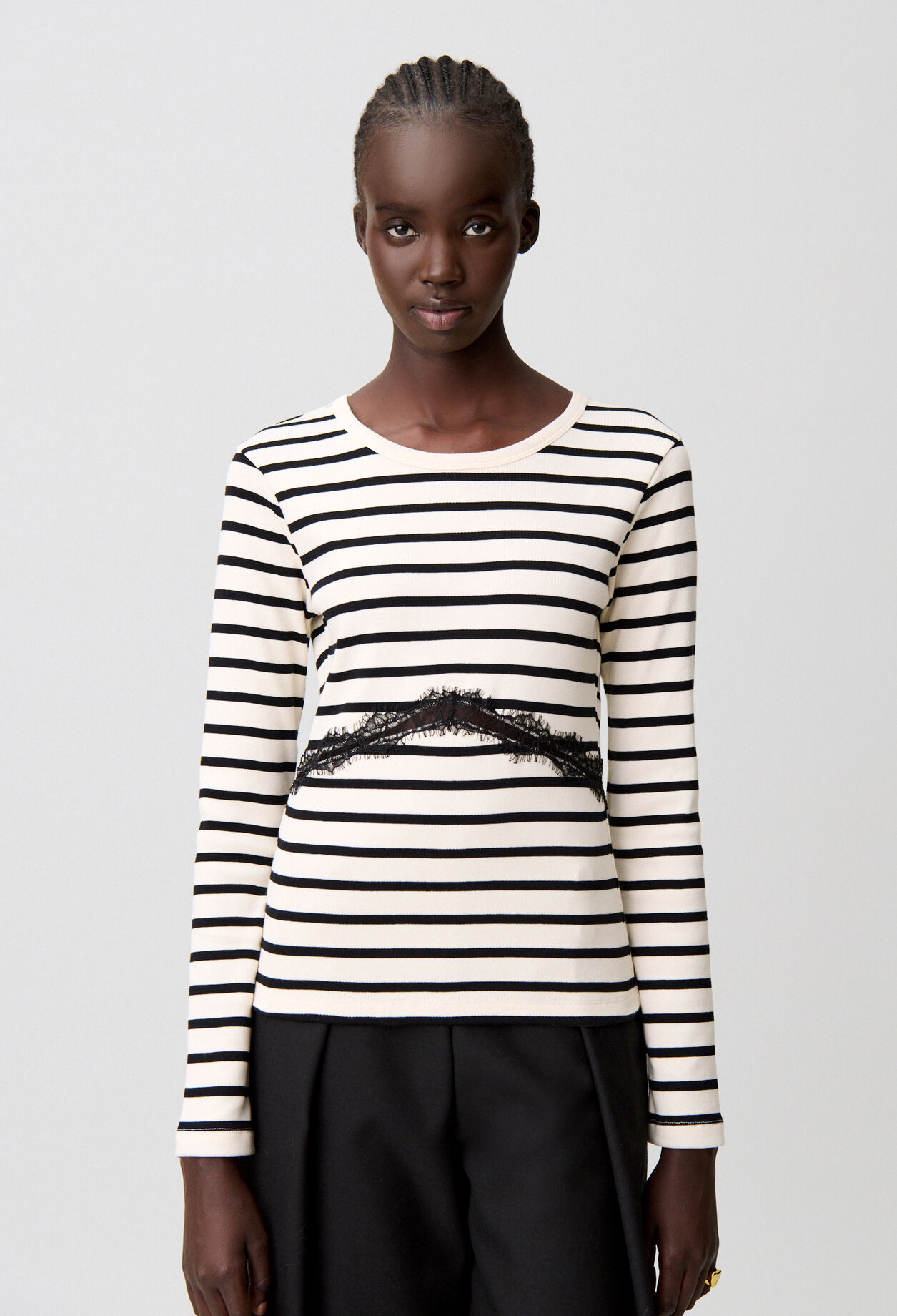 Camiseta marinera de encaje