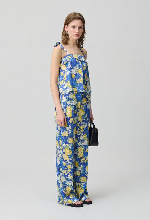Top estampado con tirantes