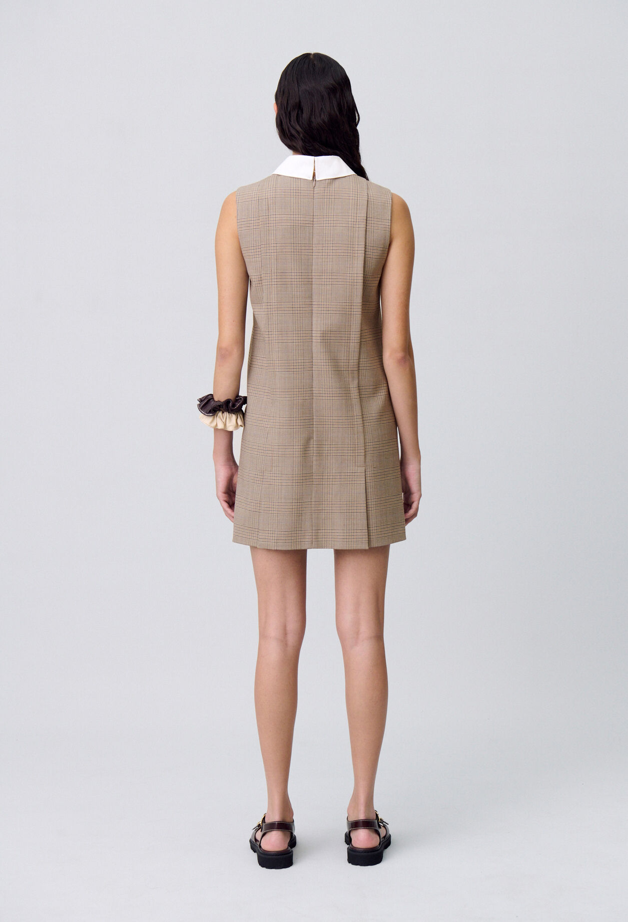 Vestido corto de cuadros